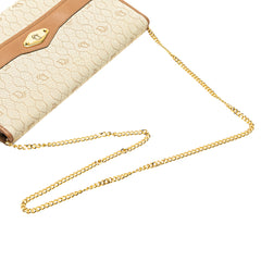 Honeycomb Canvas Chain Shoulder Bag