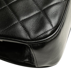 CC Quilted Lambskin Kiss Lock Frame Top Handle Bag
