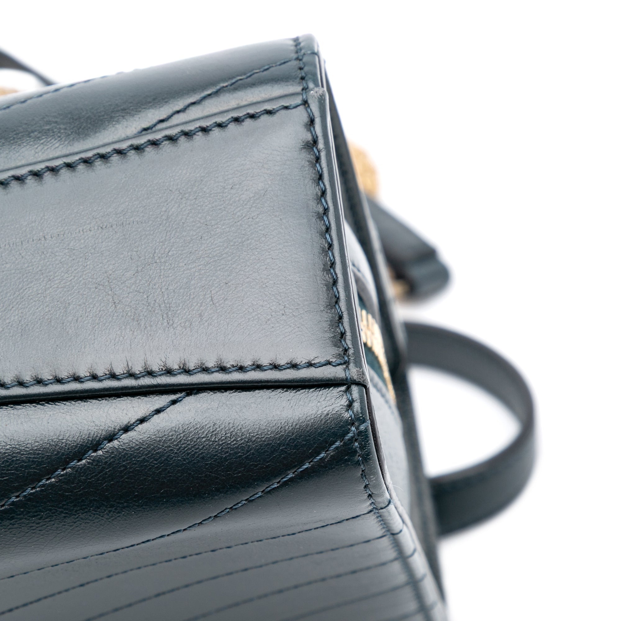 CC Chevron Calfskin Medal Flap