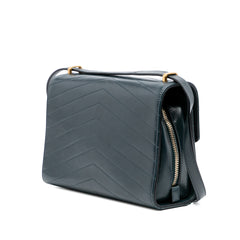 CC Chevron Calfskin Medal Flap
