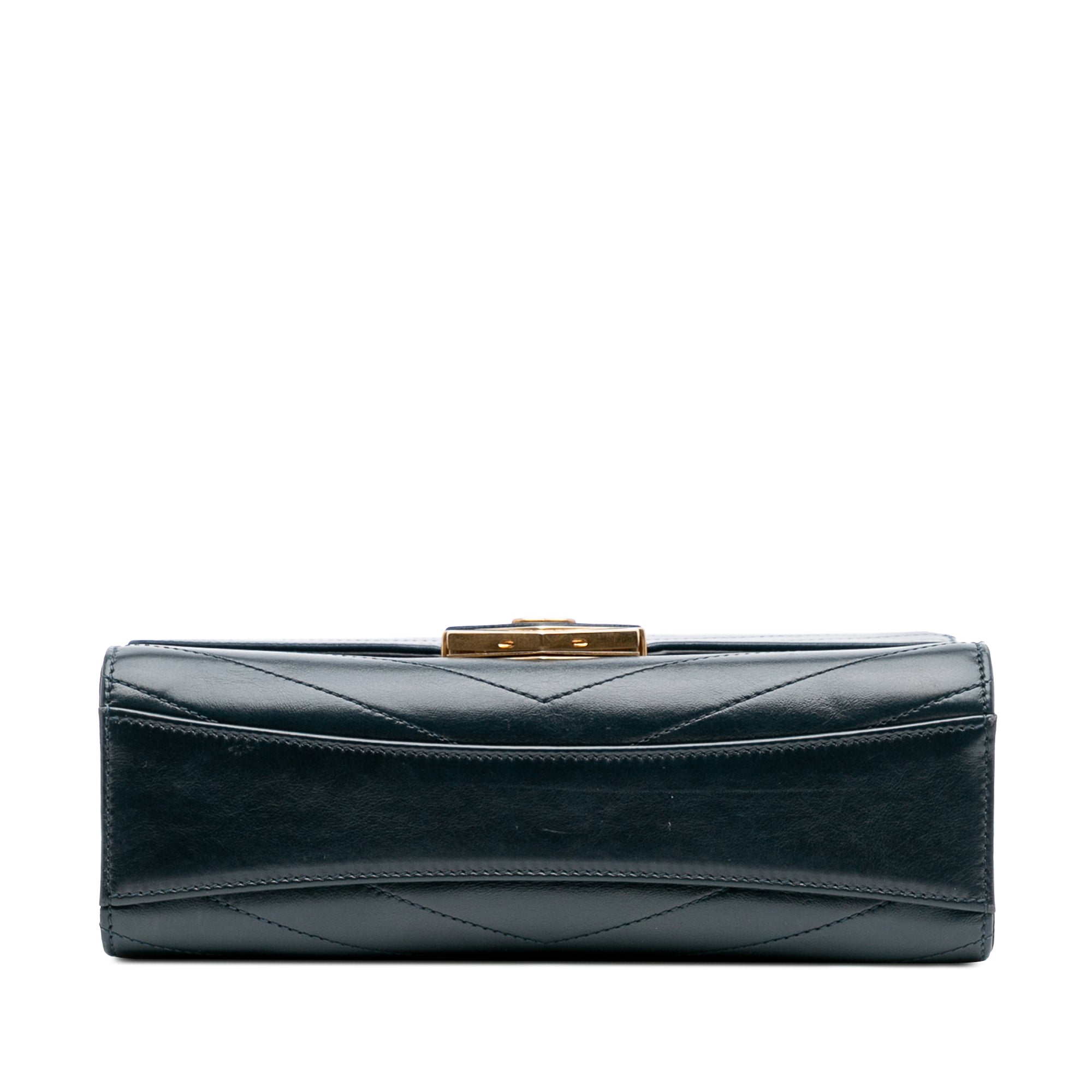 CC Chevron Calfskin Medal Flap
