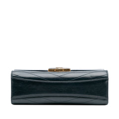 CC Chevron Calfskin Medal Flap