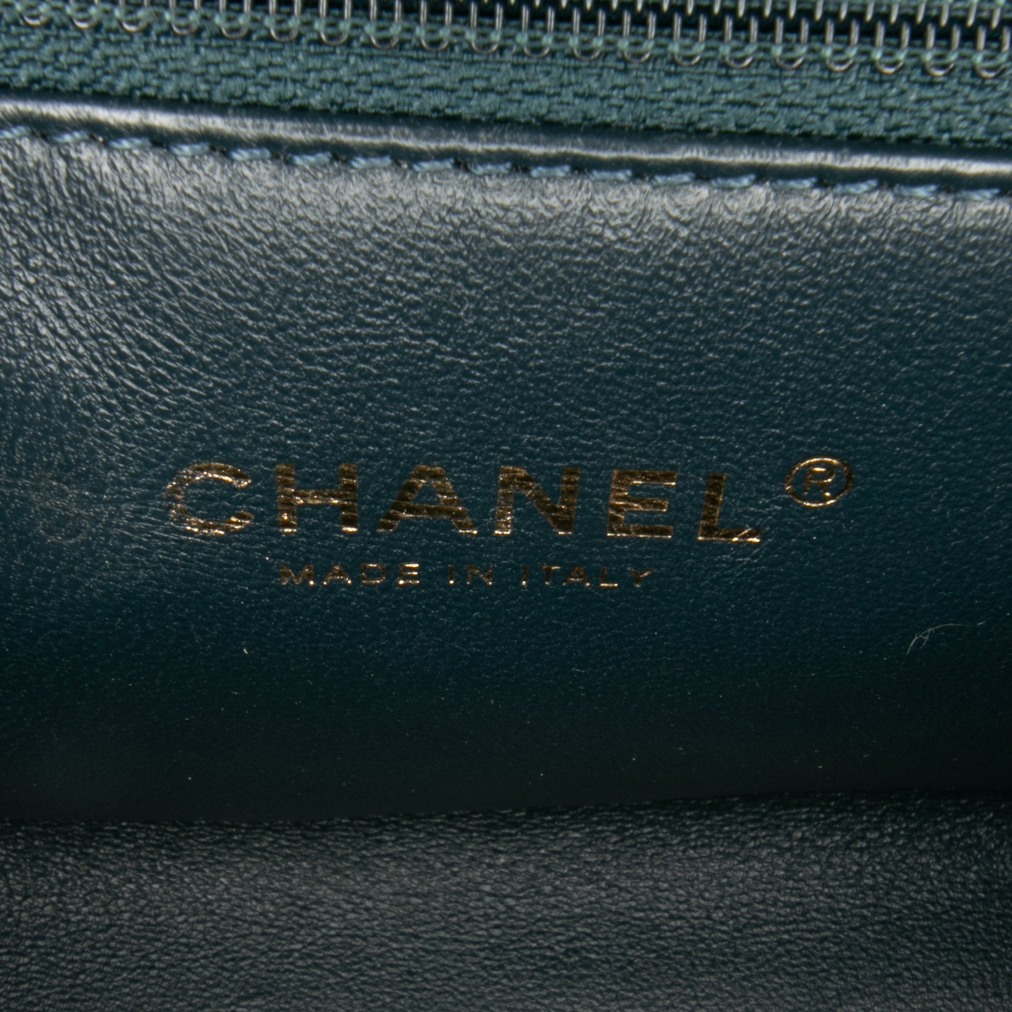 CC Chevron Calfskin Medal Flap