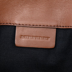 Small House Check Canvas and Leather Horseshoe Milton Crossbody