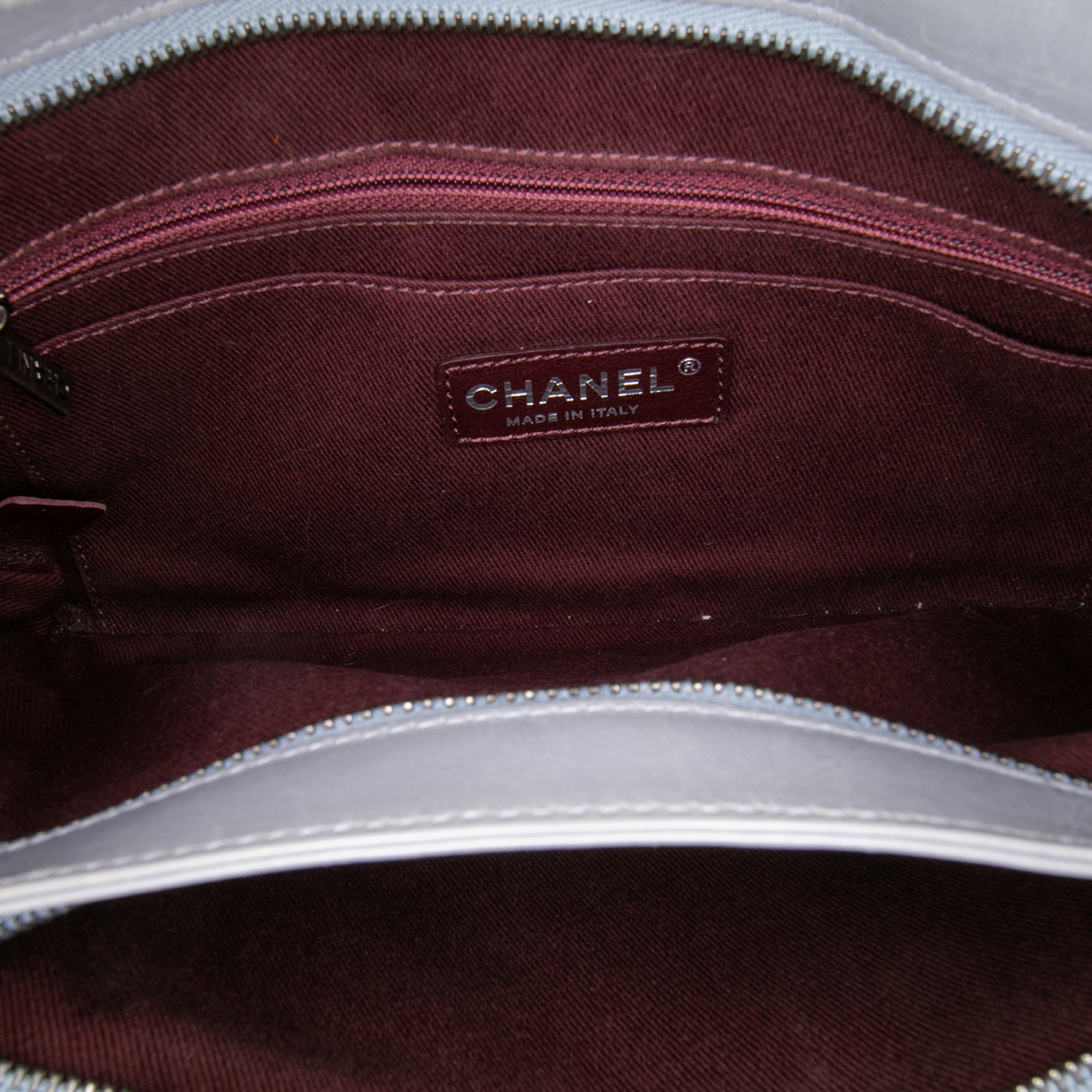 Quilted Glazed Calfskin Coco Pleats Chain Clutch