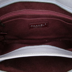 Quilted Glazed Calfskin Coco Pleats Chain Clutch