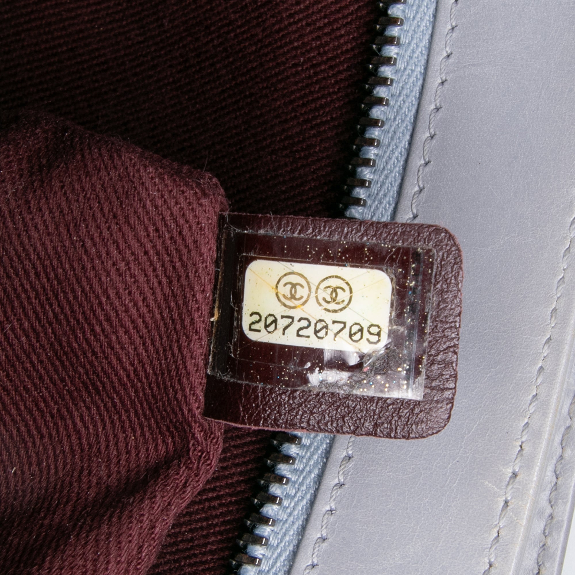 Quilted Glazed Calfskin Coco Pleats Chain Clutch