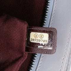 Quilted Glazed Calfskin Coco Pleats Chain Clutch
