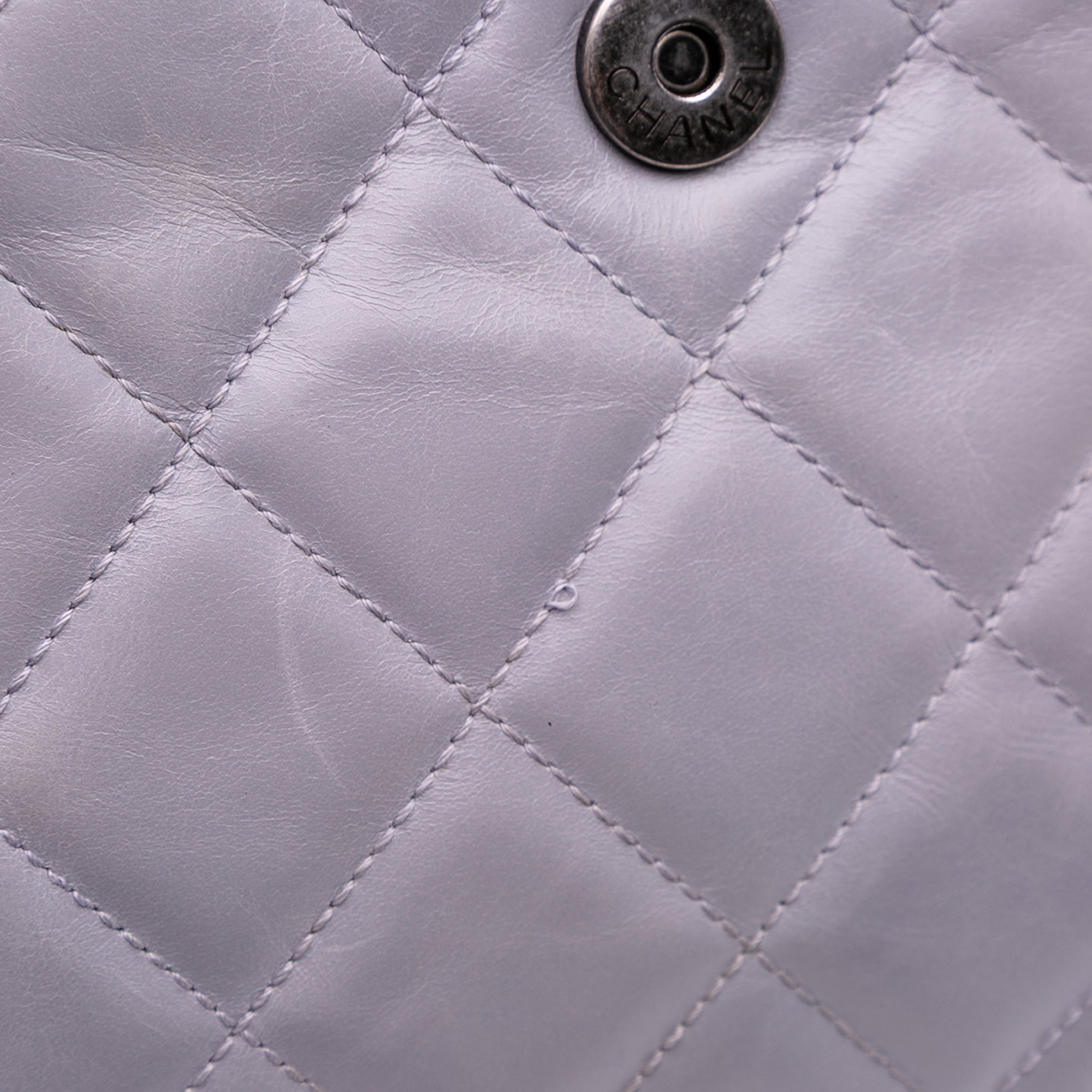 Quilted Glazed Calfskin Coco Pleats Chain Clutch