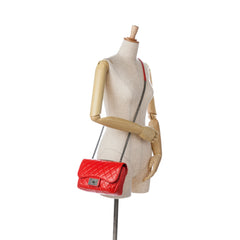 CC Crinkled Calfskin Chain Flap