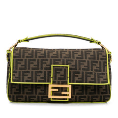 Large Zucca Fluo Trim Baguette Satchel_0