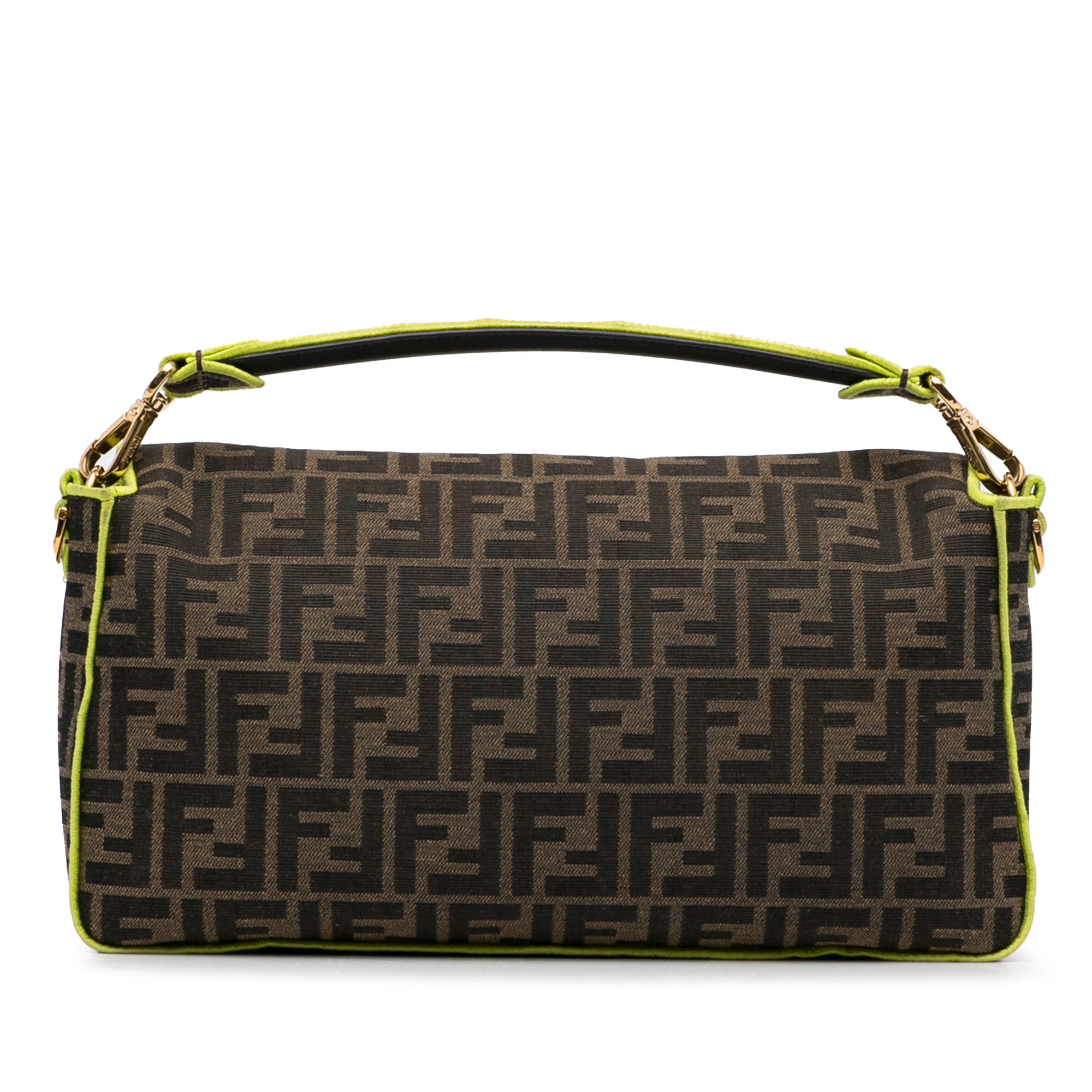 Large Zucca Fluo Trim Baguette Satchel_3