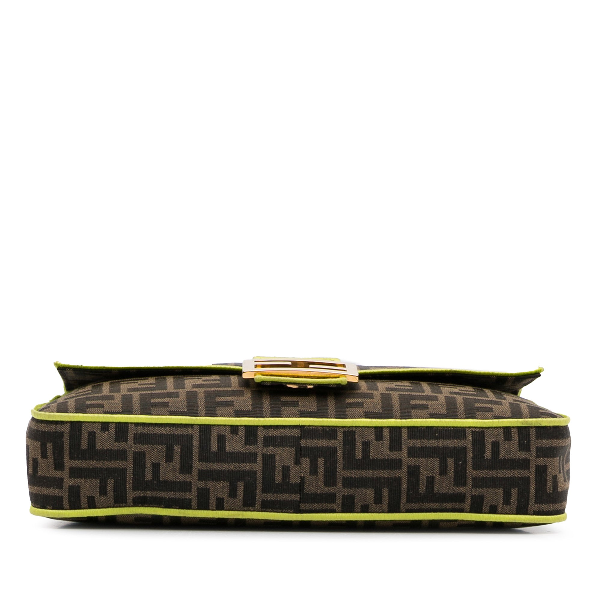 Large Zucca Fluo Trim Baguette Satchel_4