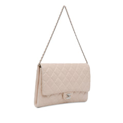 Quilted Caviar Flap Clutch with Chain_1