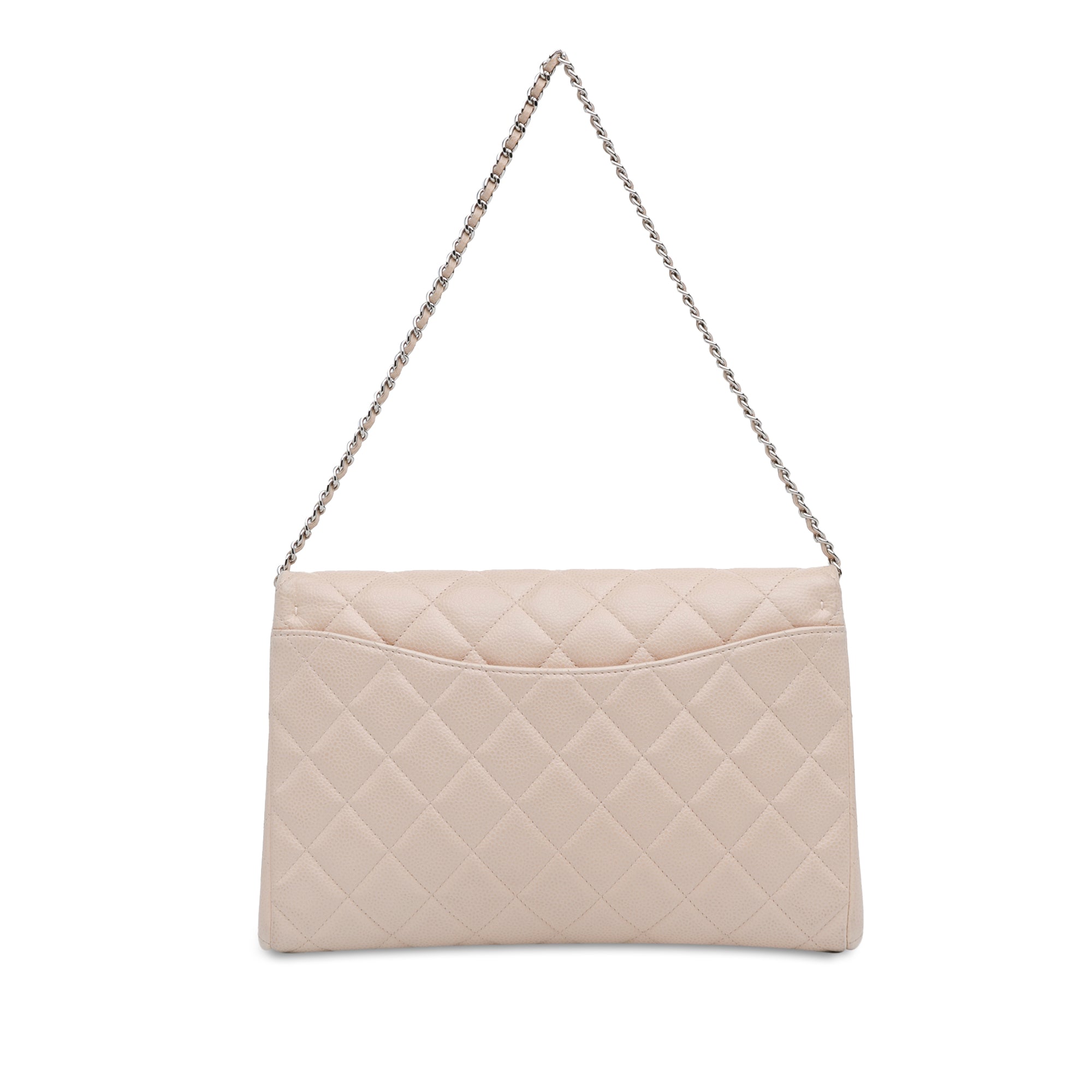 Quilted Caviar Flap Clutch with Chain_2