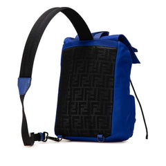 Medium Econyl Santander Cuoio Roma Fendiness Backpack