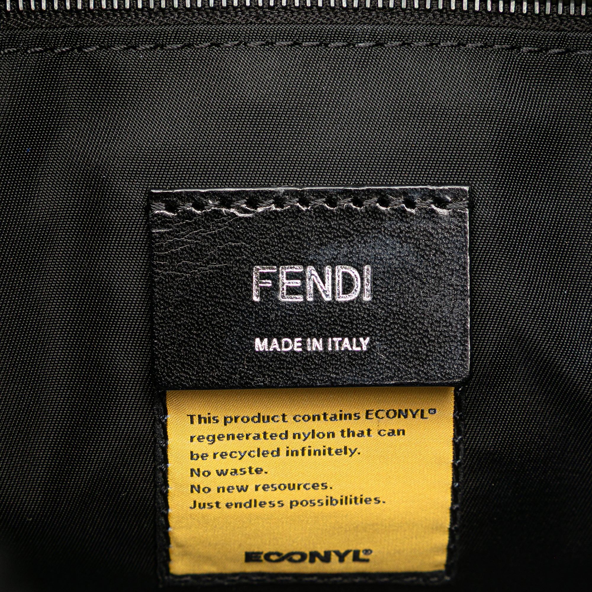 Medium Econyl Santander Cuoio Roma Fendiness Backpack