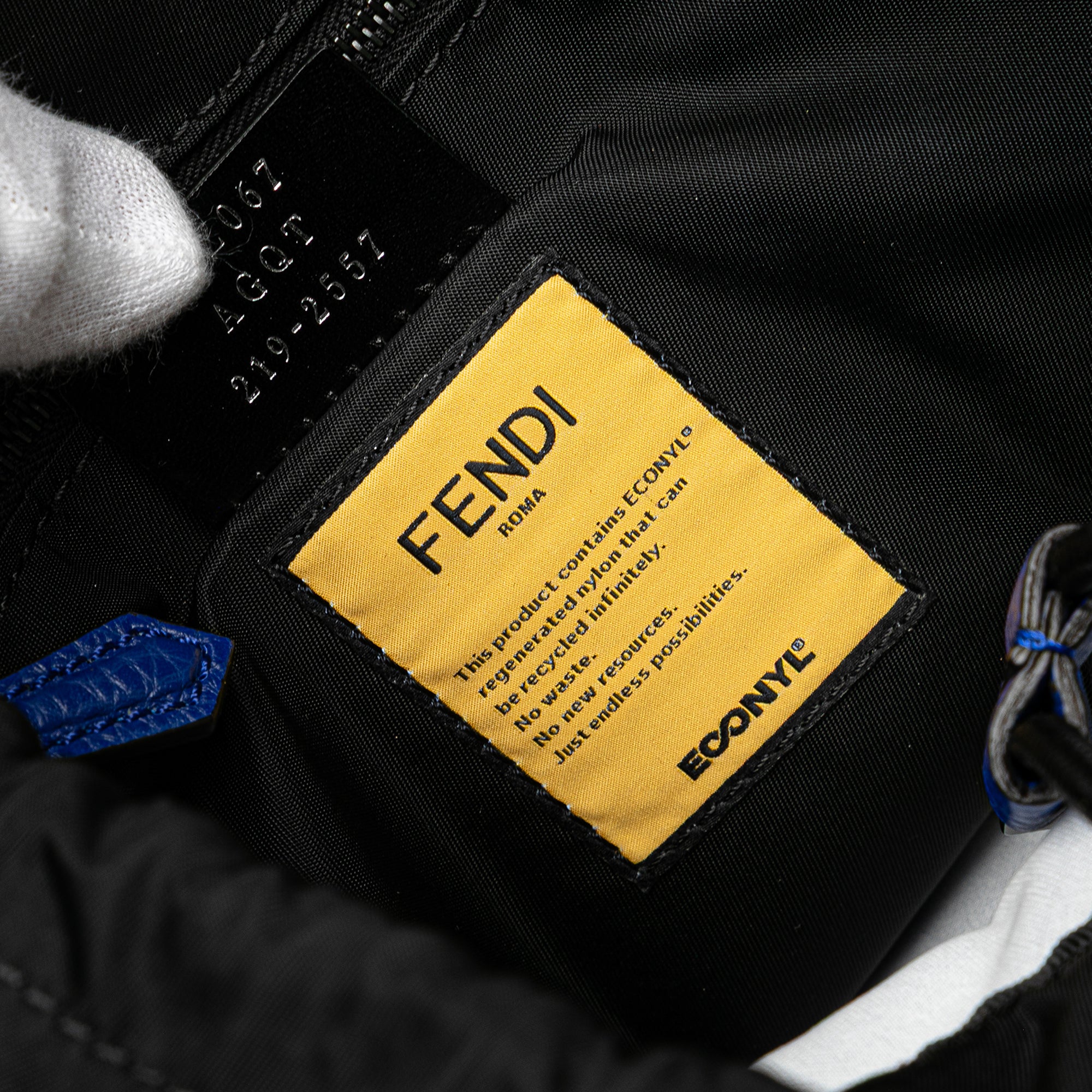 Medium Econyl Santander Cuoio Roma Fendiness Backpack
