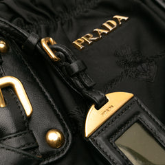 Tessuto Canapa Logo Satchel