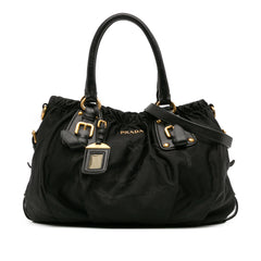 Tessuto Canapa Logo Satchel
