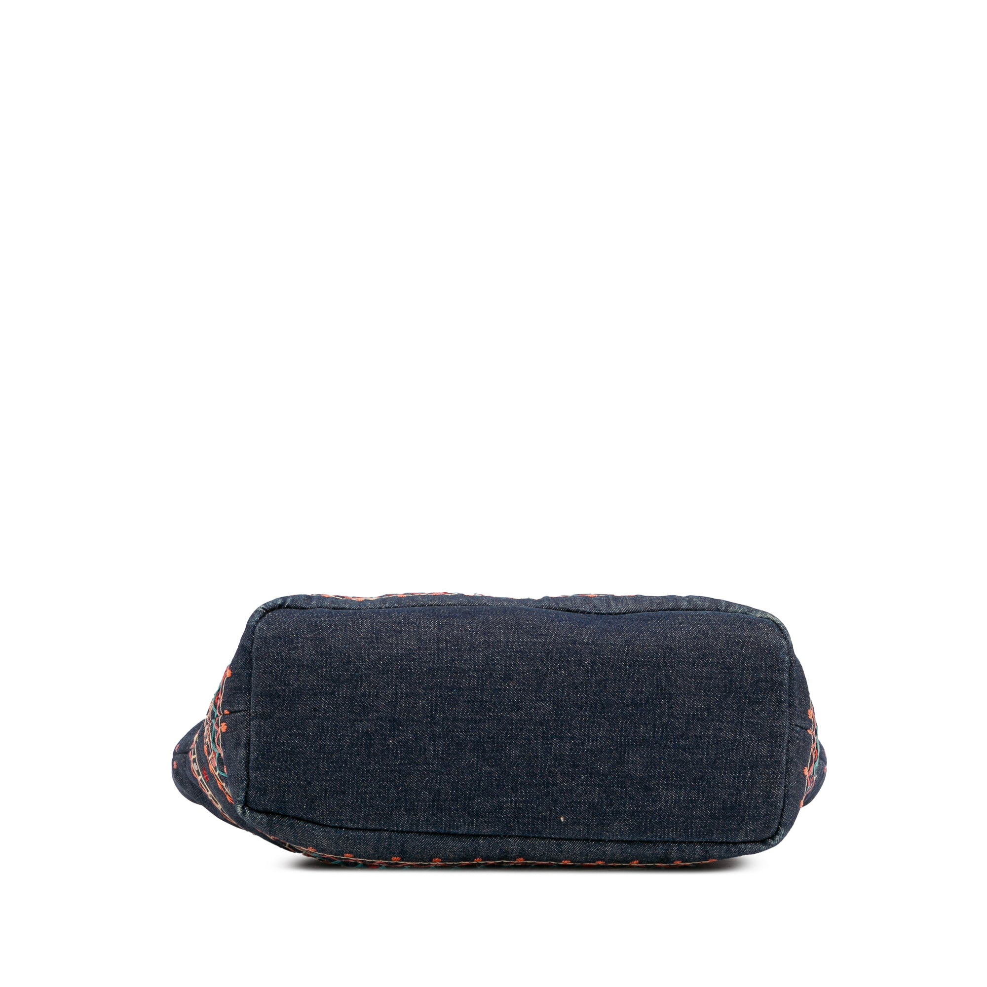 Embroidered Denim Tote