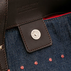 Embroidered Denim Tote