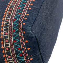 Embroidered Denim Tote