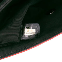 Medium Quilted Lambskin Grosgrain Two Tone Flap