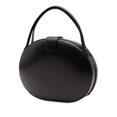 Leather Anagram Round Handbag