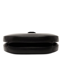 Leather Anagram Round Handbag