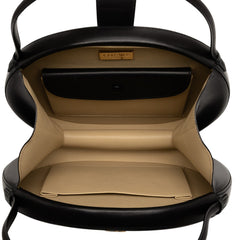 Leather Anagram Round Handbag