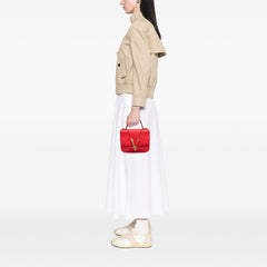 Small Leather Virtus Top Handle Flap