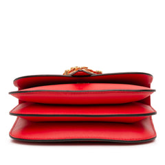 Small Leather Virtus Top Handle Flap