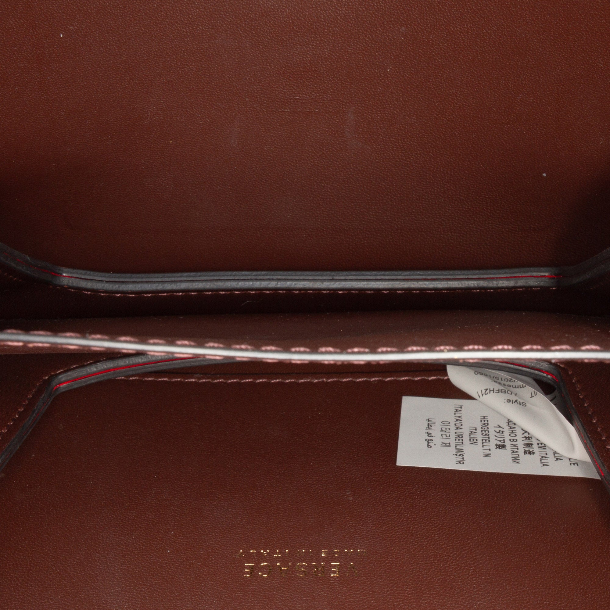 Small Leather Virtus Top Handle Flap