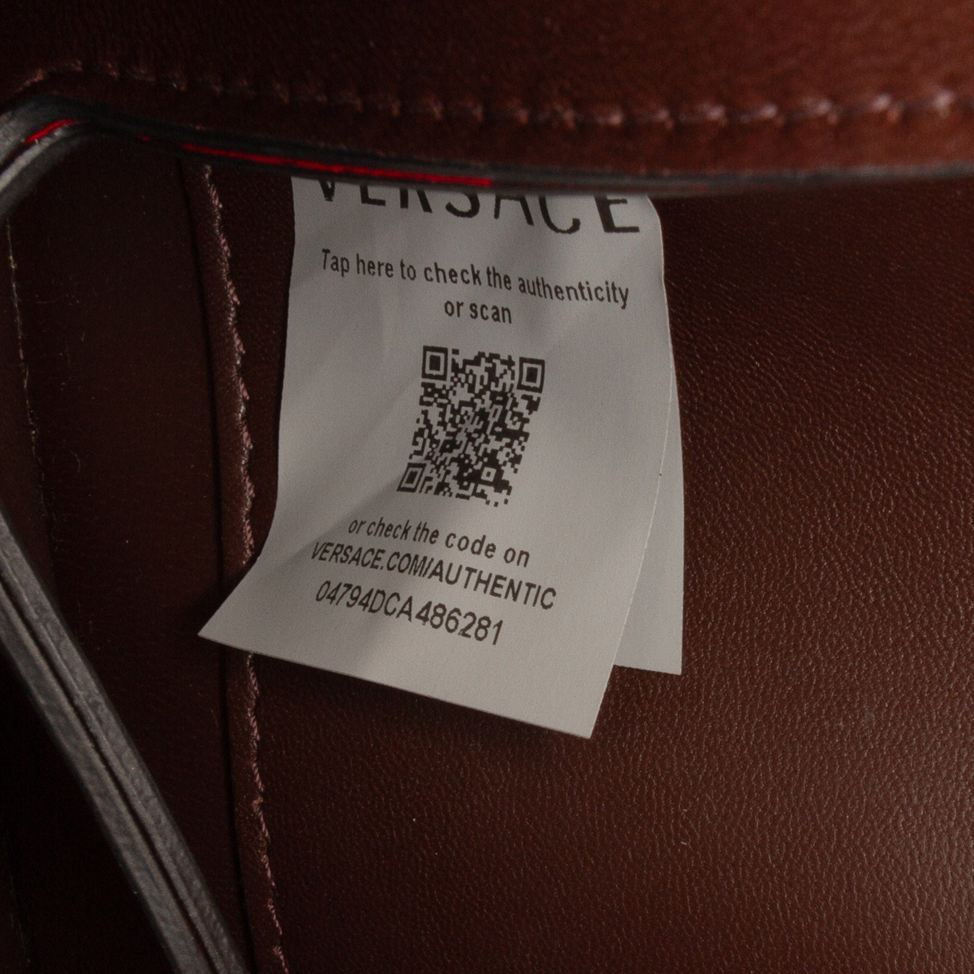 Small Leather Virtus Top Handle Flap