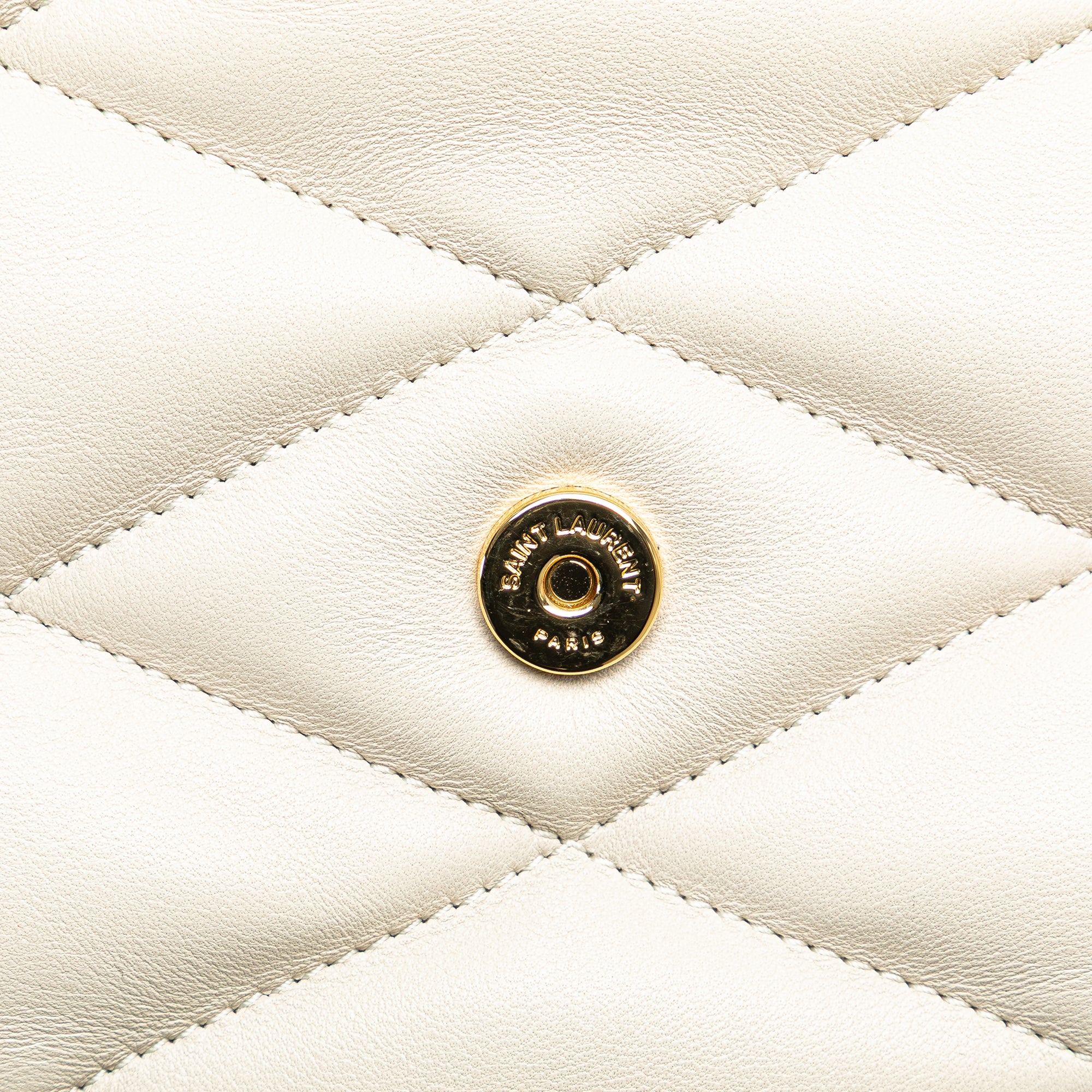 Large Quilted Lambskin Sade Clutch