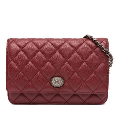 CC Quilted Caviar Wallet on Chain