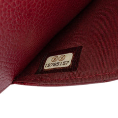 CC Quilted Caviar Wallet on Chain