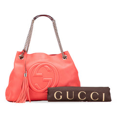 Medium Leather Soho Chain Tote