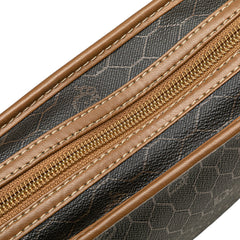 Honeycomb Coated Canvas Clutch