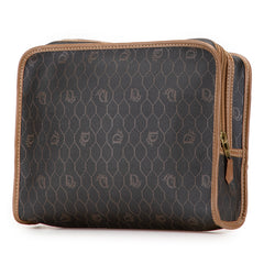 Honeycomb Coated Canvas Clutch