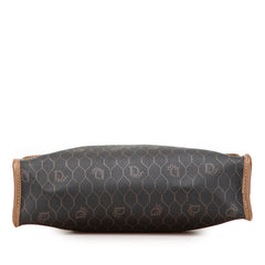 Honeycomb Coated Canvas Clutch