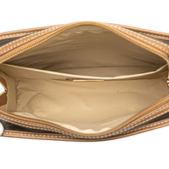 Honeycomb Coated Canvas Clutch