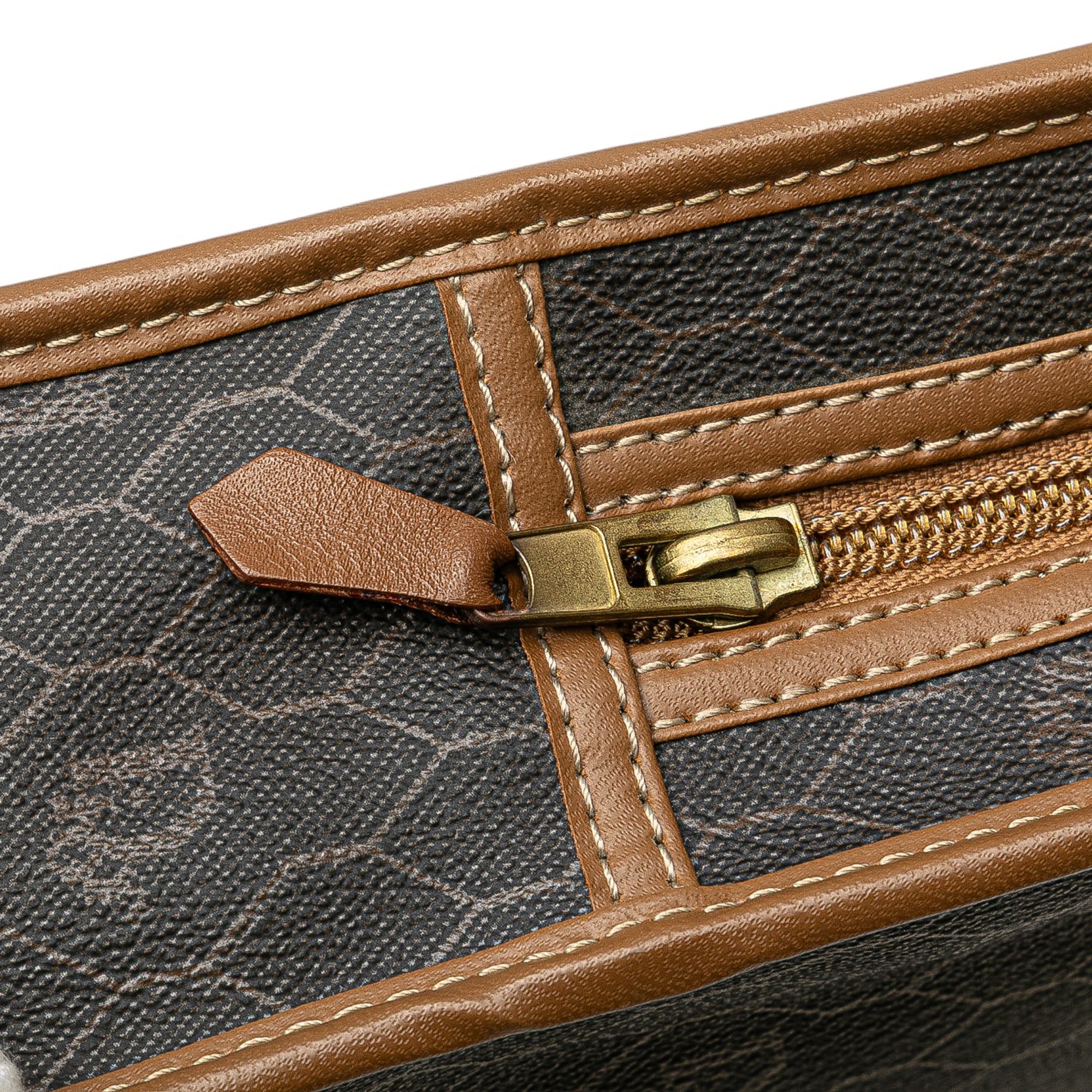 Honeycomb Coated Canvas Clutch