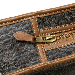 Honeycomb Coated Canvas Clutch