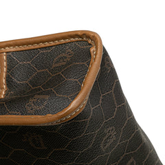 Honeycomb Coated Canvas Clutch