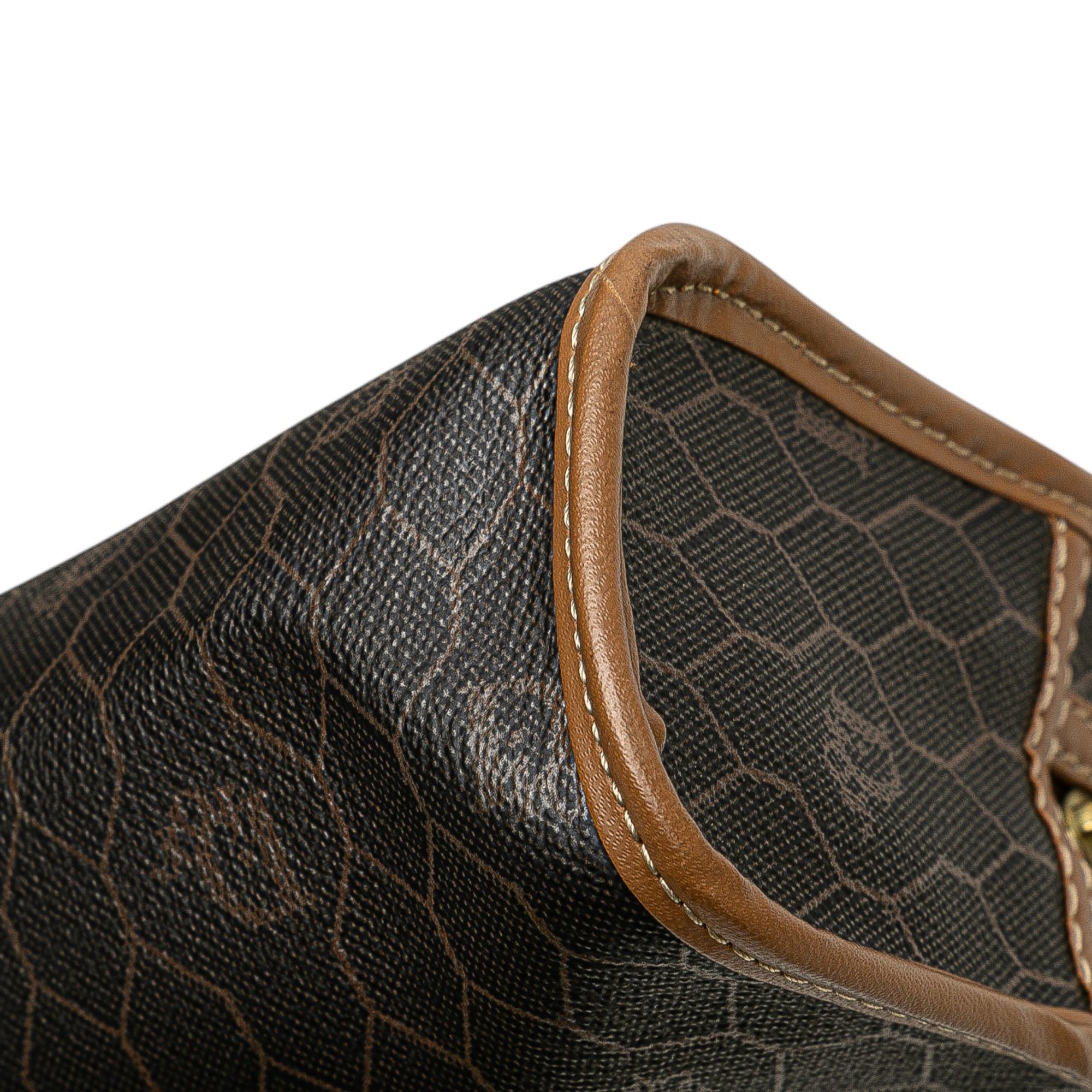 Honeycomb Coated Canvas Clutch