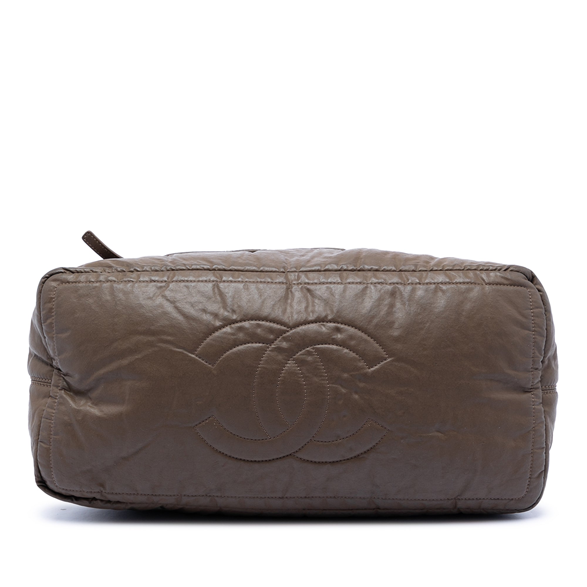 Quilted Coated Canvas Expandable Zip Travel Bag