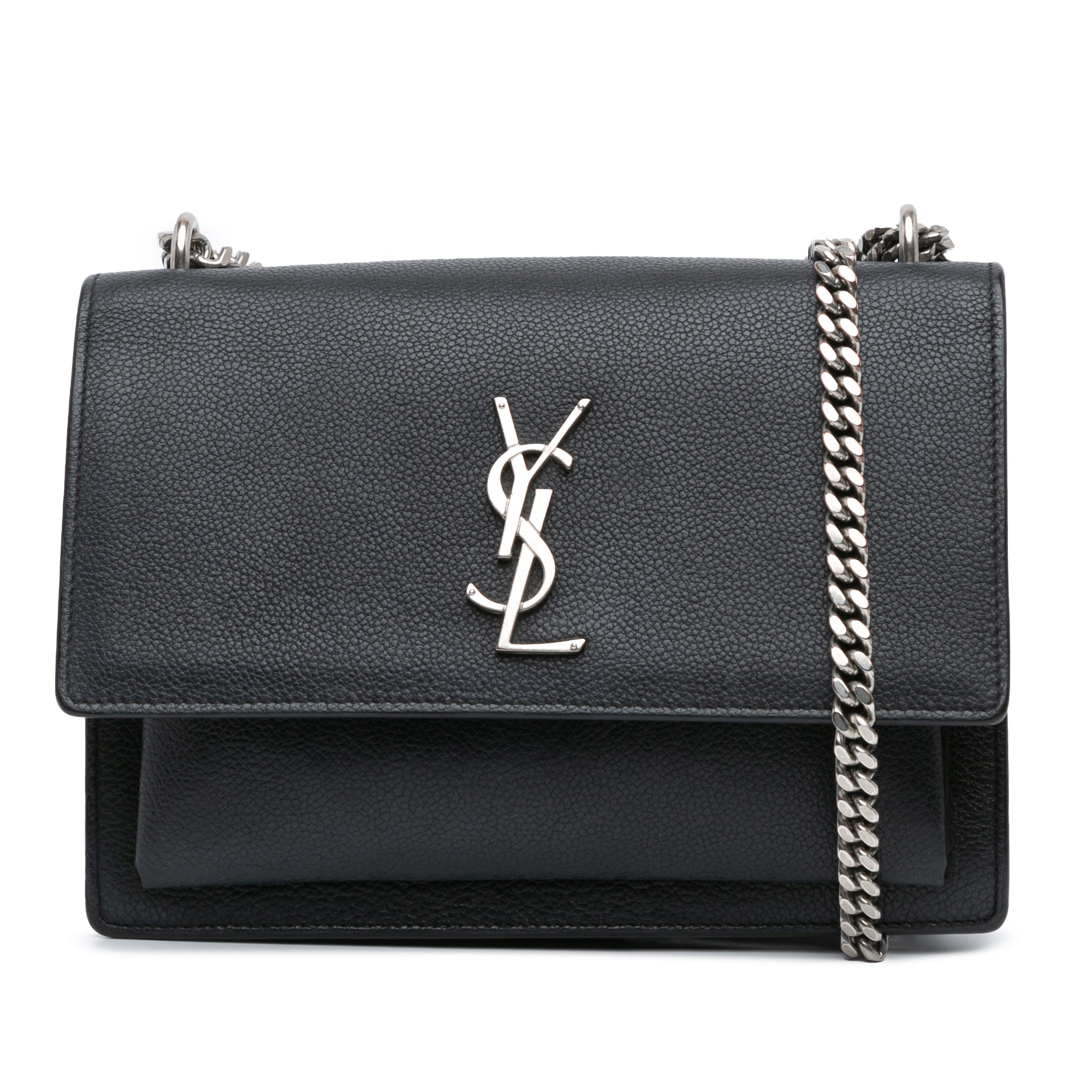 Medium Leather Monogram Sunset Crossbody