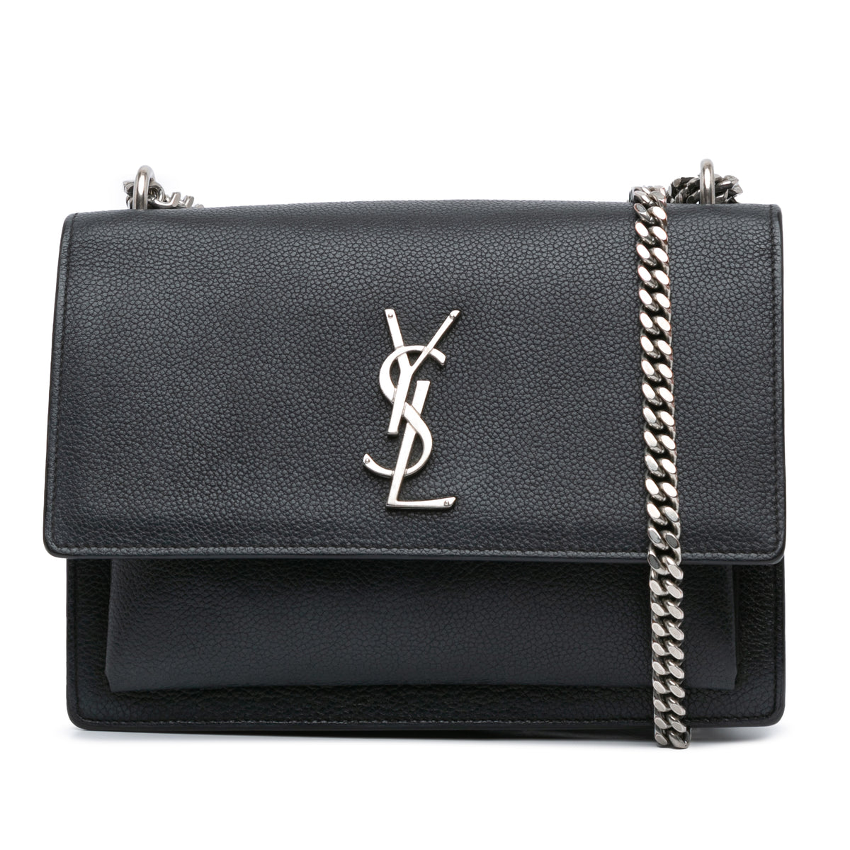 Medium Leather Monogram Sunset Crossbody